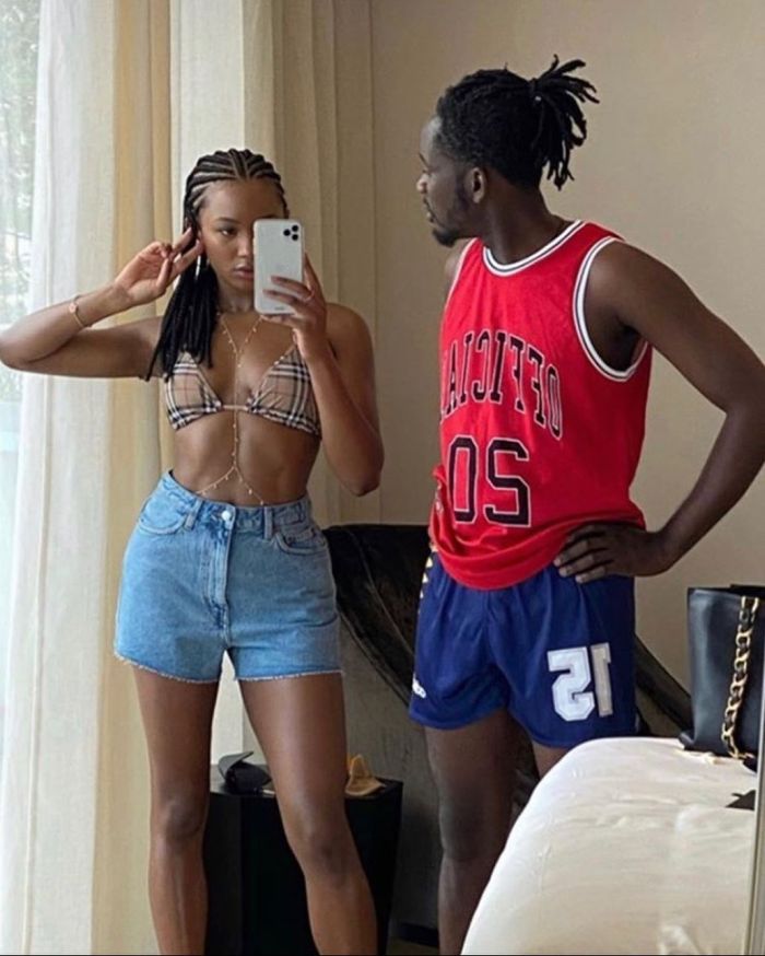 PHOTO OF THE DAY!! Caption This Photo Of Mr. Eazi And His Girlfriend On Baecation (Best Caption Wins)