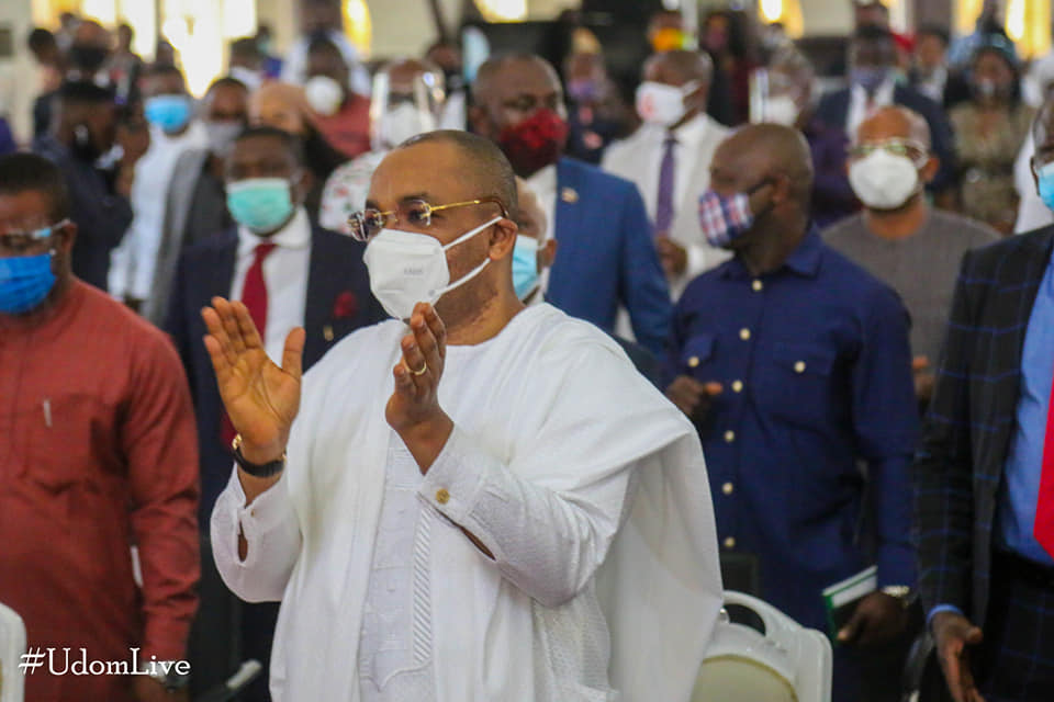 Udom Emmanuel, during THANKSGIVING SERVICE IN UYO