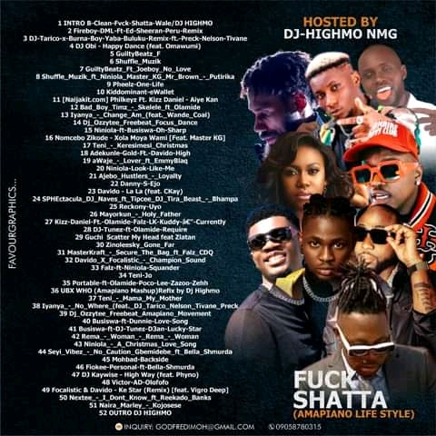 DOWNLOAD MIXTAPE: DJ Highmo – FUCK SHATTA [Amapiano Life Style Mixtape]