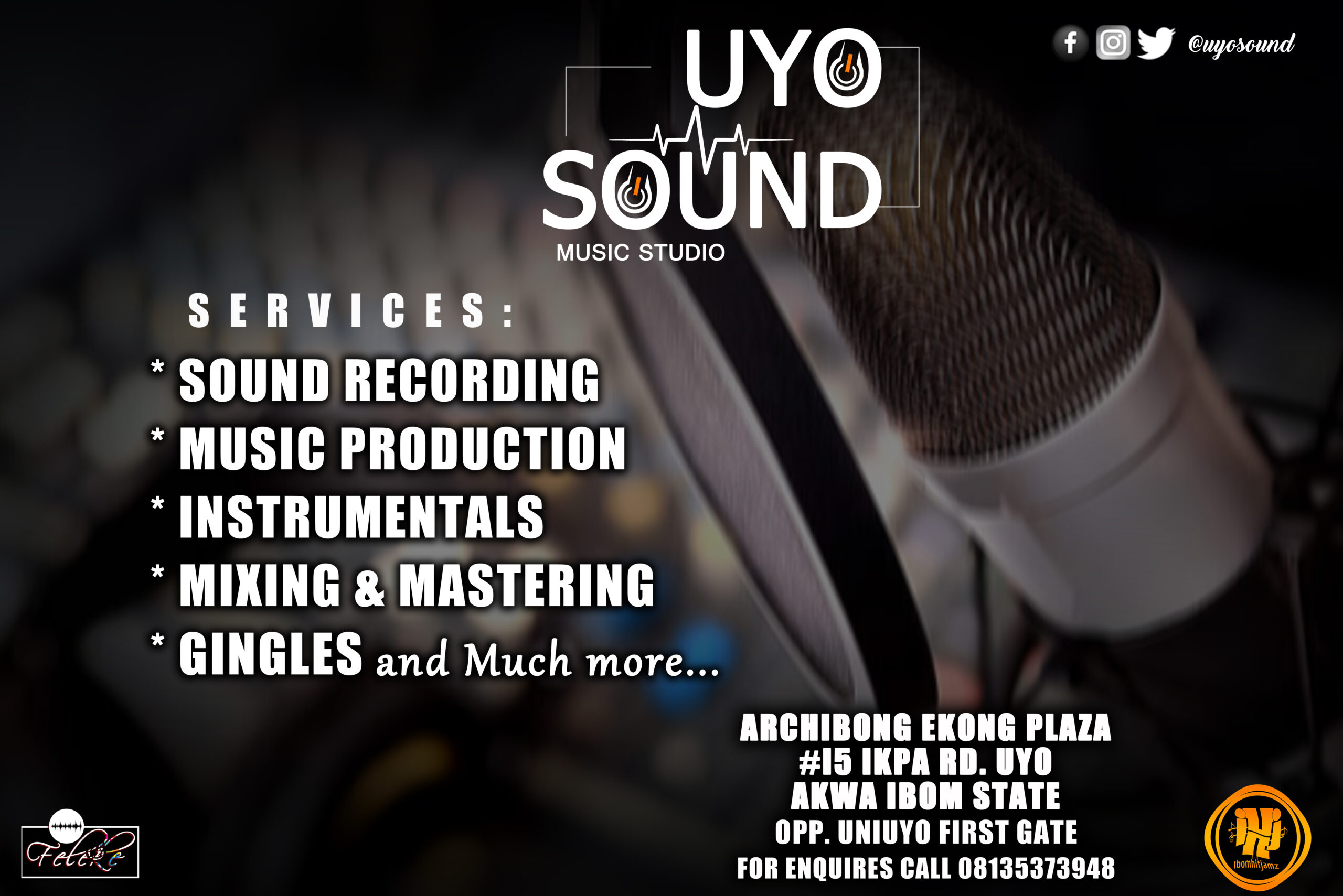 November Giveaway Promo Offer, Record A Track in Uyo Sound at N5,000 only